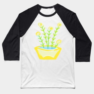 YELLOW FLOWERS IN YELLOW TUB Baseball T-Shirt